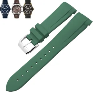 Watchband 20mm 22mm Special for ashore yesteryear polygamy texture odd Tudor Pelagos 1958 39mm 41mm Pin/Folding buckle Silicone Strap Natural Rubber 