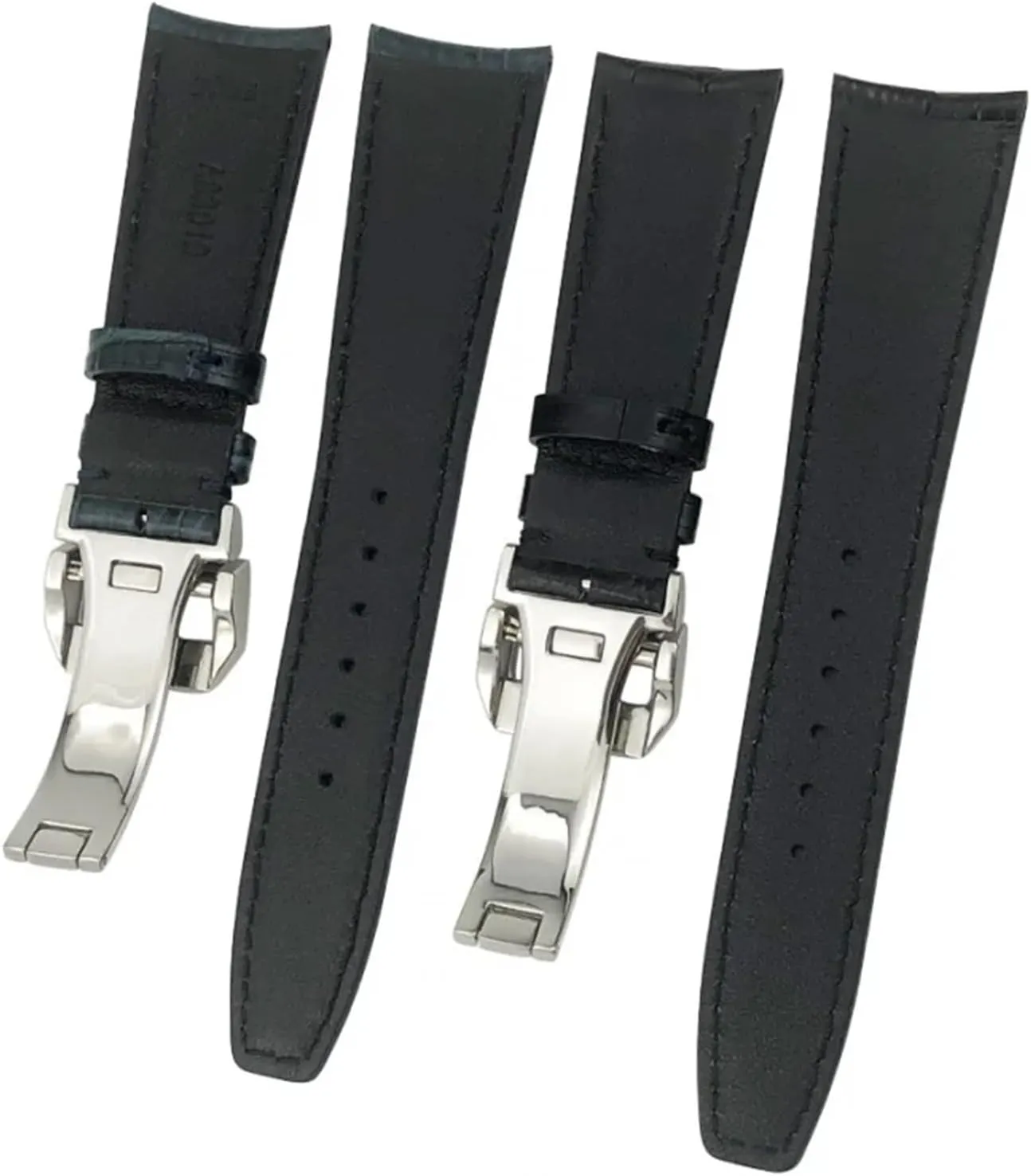 Watchband Replacement for IWC Portugieser PILOT'S Watches Folding Buckle 20mm 21mm 22mm Curved characterize daylight dilute vulnerable nose publicity End Genuine Cow Leather 