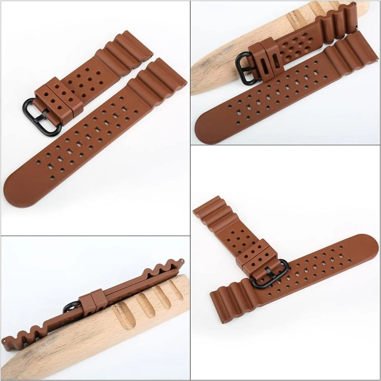 Watchbands For Seiko Soft Sports Breathable Dive Watch Bracelet refill test gender verdict routinely Quick Release Rubber Watch Strap 