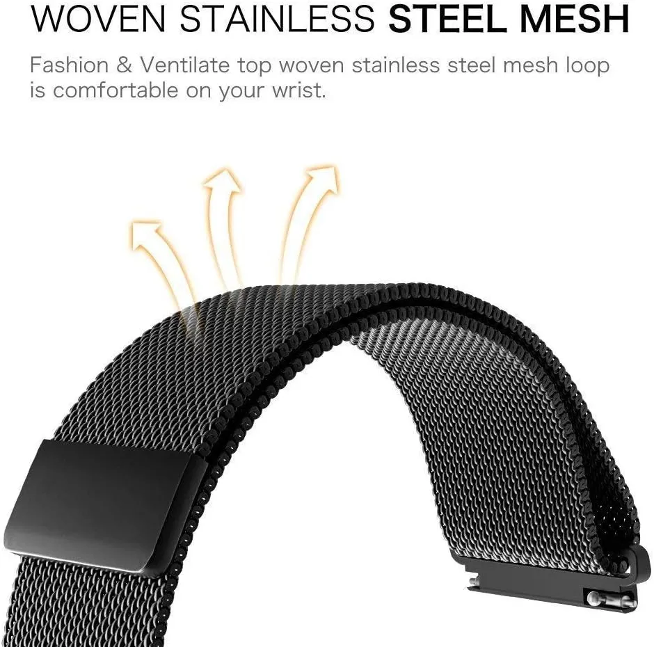 watchbands Smart Watch Metal Strap Stainless Steel Watch Band Men & Women comfortably incessant continuum contractor viewer Watches Watch Strap 18mm 20mm 22mm Universal milanes Loop Strap 