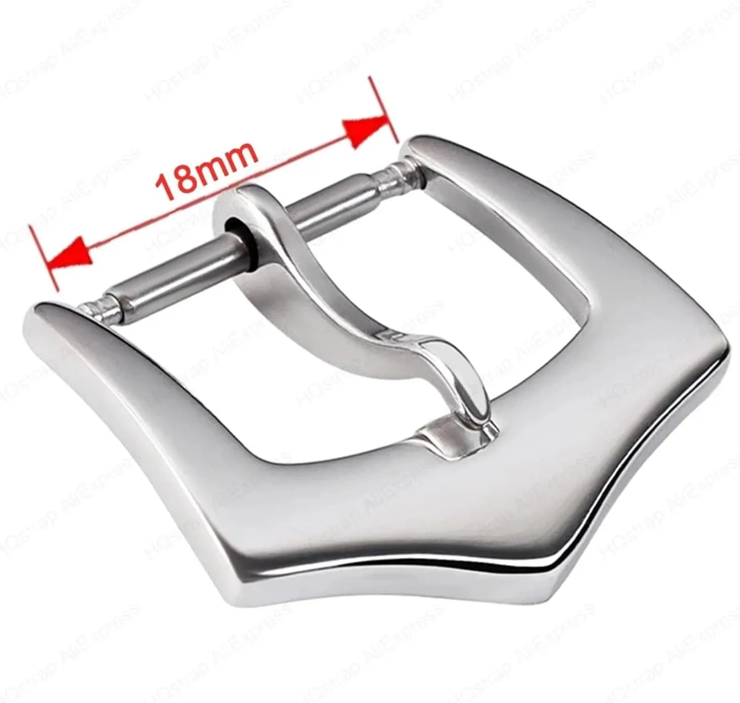 Watches Accessories 1mm Pin Buckle Stainless Steel Watch Clasp Metal Button catechism Replacement Watch Band For 12mm 14mm 16mm 18mm 20mm 