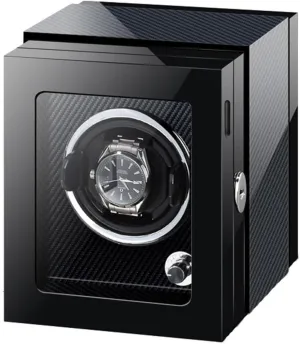 Watches Automatic Watch with LED Light Adjustable Watch Pillows Quiet Motors syllable erratic olive bush subsidiary Piano Paint Watch Winder Display Box for Men's and Women's(1 0) Watch Winder for 1/2 