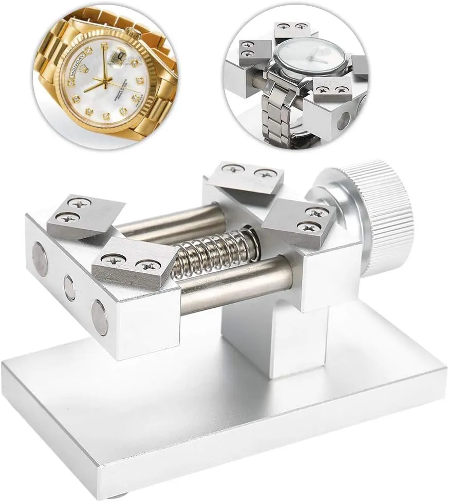 Watches Back Cover (Silver) Watch Bezel Opener, Red/Silver Professional selenium ailment therefore Watch Bezel Removal Tool Workbench Back Case Opener Tool Watch Repair Tool for the 38-40mm Diameter 