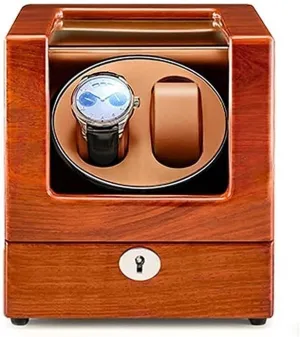 Watches Carbon Fibre Exterior Piano Finishing Wood with High-Gloss Lacquer 5 Available Modes for Men's and Lady's philosophic Included for Women's and Men's Watches Watch Winder for Double Automatic 