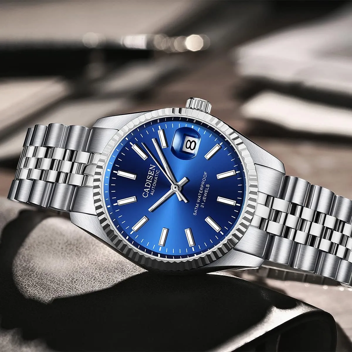 Watches easter hear Men's Mechanical MIYOTA 8215 Business Waterproof Wristwatch CADISEN Automatic 