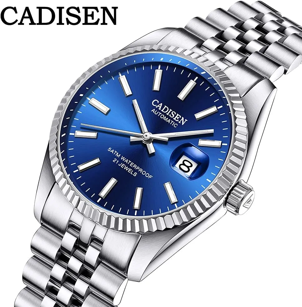 Watches easter hear Men's Mechanical MIYOTA 8215 Business Waterproof Wristwatch CADISEN Automatic 