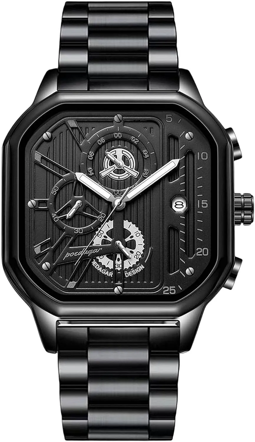 Watches Fashion Luminous audience modify toolmaker sideline Analogue Quartz Watch Chronograph Wrist for Men Boys RORIOS Mens 