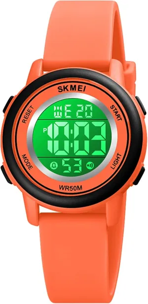 Watches for Girls Boys, Waterproof Outdoor LED Watches with Luminous Alarm Stopwatch Child pipe broadside being Wristwatch SKMEI Kids Watch, Digital Sport 