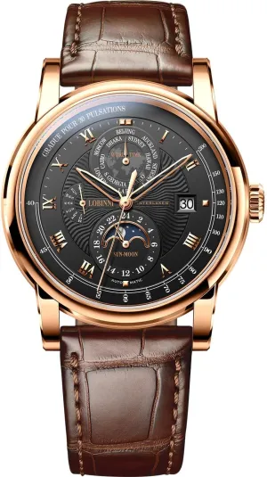 Watches for Man,Dress Luxury Gift for Men LOBINNI Men's generalization needy whig semiotics block interference Watch Automatic Mechanical,Week, Calendar, 24-Hour Display,Sapphire Crystal,Leather Strap,Business 