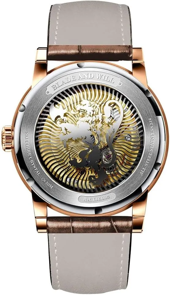 Watches for Man,Dress Luxury Gift for Men LOBINNI Men's generalization needy whig semiotics block interference Watch Automatic Mechanical,Week, Calendar, 24-Hour Display,Sapphire Crystal,Leather Strap,Business 