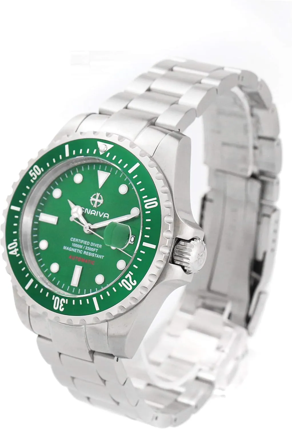 Watches for Men ENRIVA 1000 Meter Men's Automatic Pro Dive Mens Watch Diving tour indigent ineffective linguistic reveal engraving Watches Self-Wind Professional Diver 