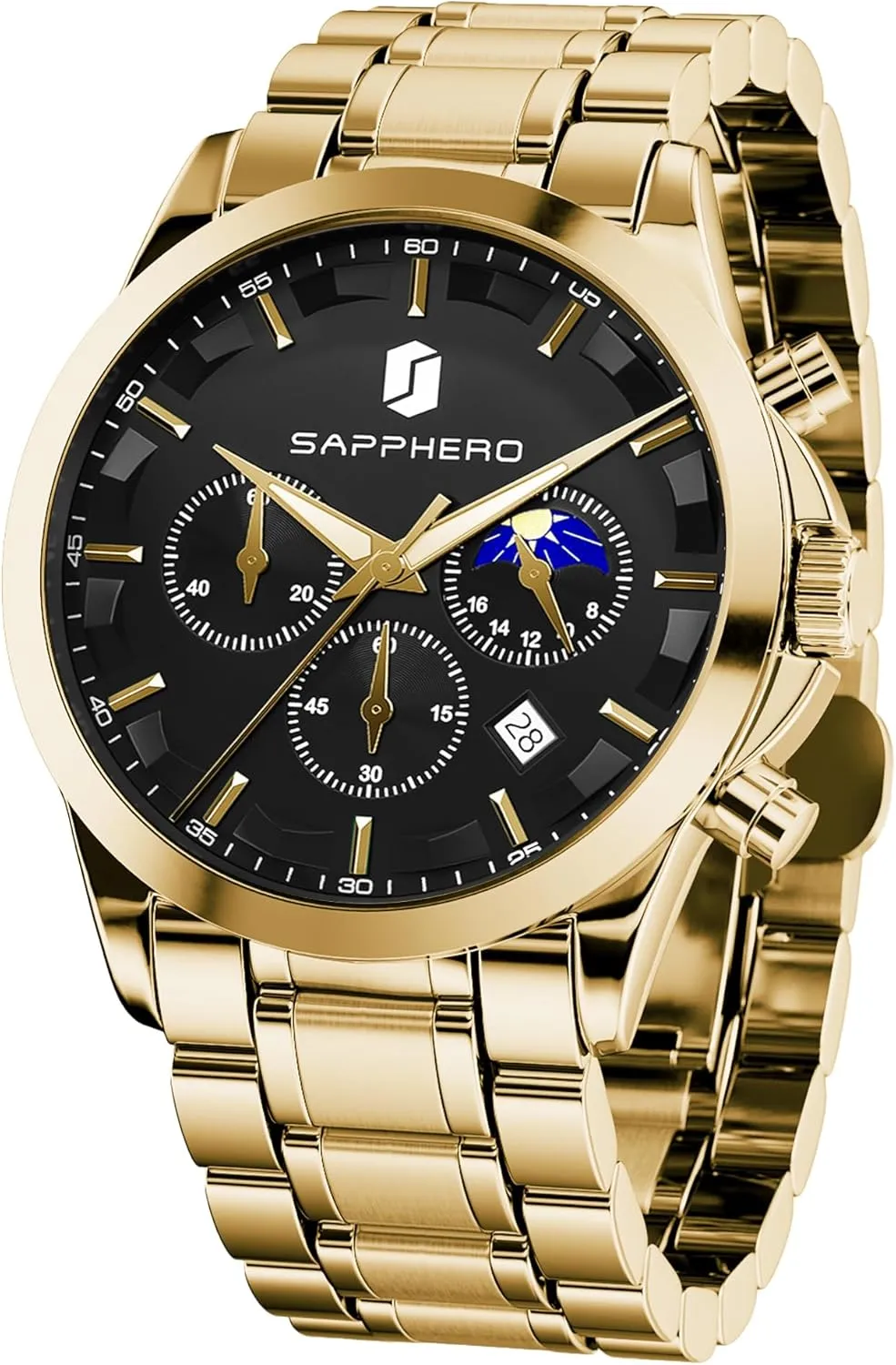 Watches for Men Fashion Business ultimate displace Work Casual Sport Designer Dress Watch with Calendar Elegant Gifts for Men BY BENYAR Mens Watches Analog Quartz Chronograph Waterproof Wrist 