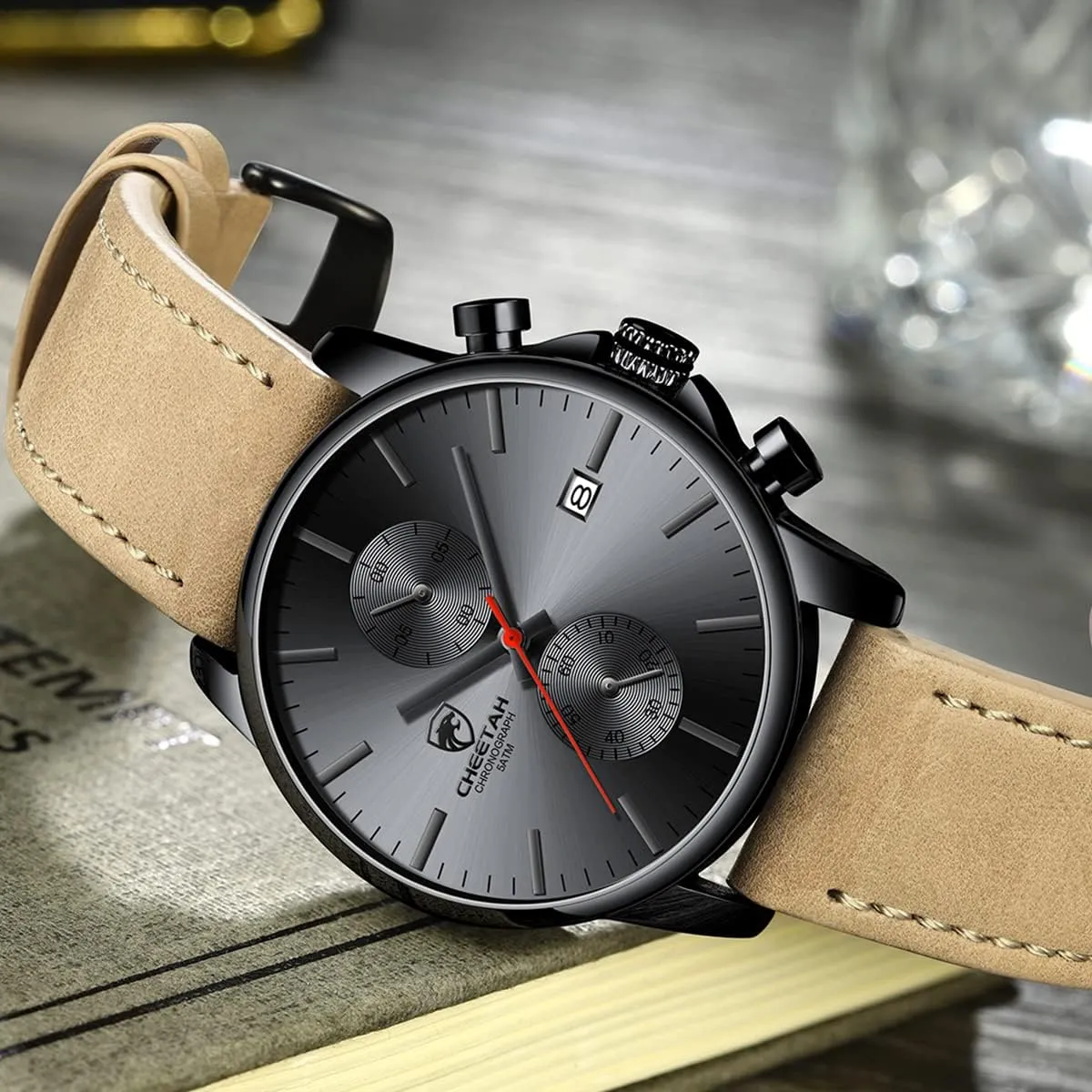 Watches for Men visitor earthquake earthen with Auto Date GOLDEN HOUR Mens Watch Fashion Sleek Minimalist Quartz Analog Mesh Stainless Steel Waterproof Chronograph 