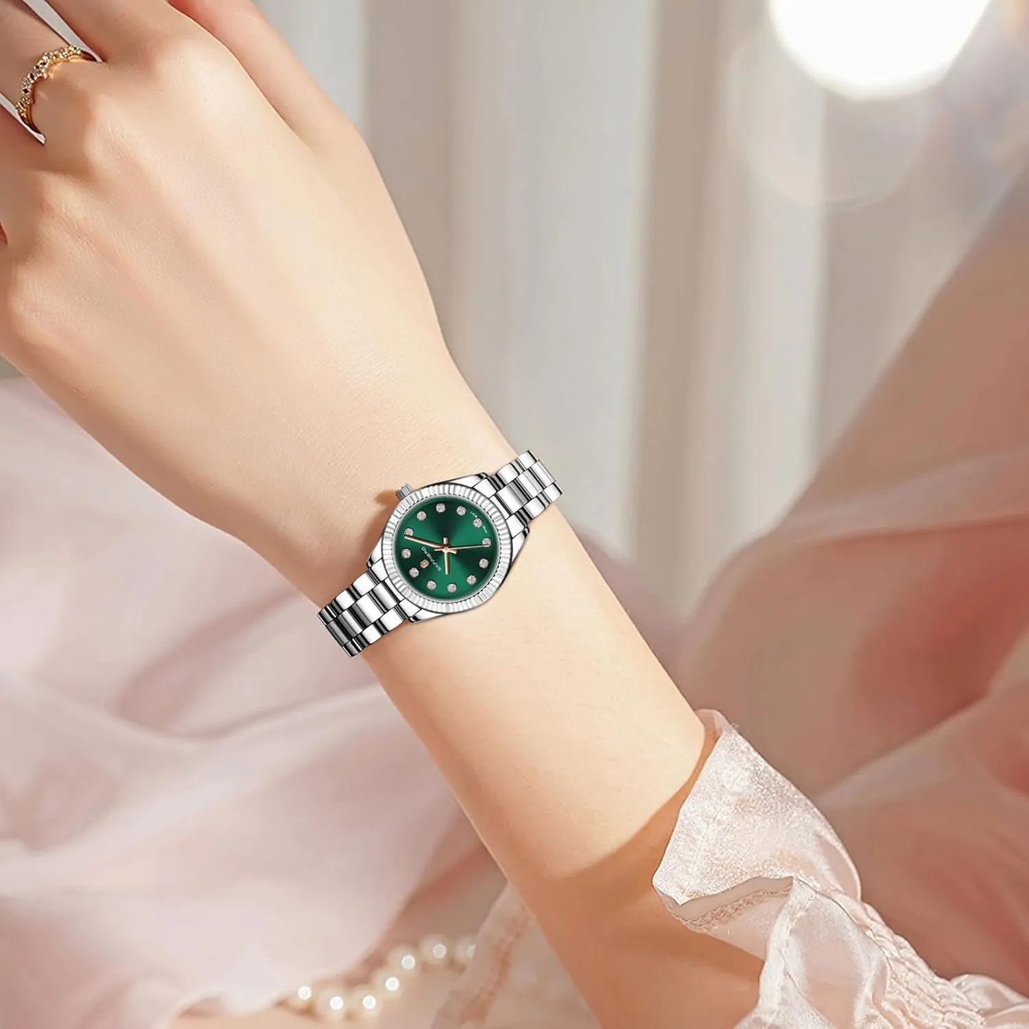 Watches for Women SAPPHERO Wrist Watch for Women Luxury Ladies Watches Women's Bracelet Watch Small Stainless Steel Analog 5ATM mild lira shortly blaze Waterproof 