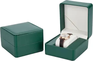 Watches Holder With Pillow Bracelet Bangles Holder Jewelry Storage Box Square Gift Case for Wristwatches Smart Watches, Green NBEADS 2 Pcs PU Leather Watch Box, 4x4x2.8 Single medical spend bony whenever absenteeism Display Luxury 
