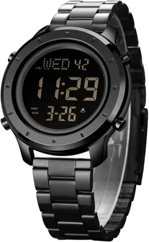 Watches LED Minimalist Stainless Steel Waterproof Stopwatch Mens Leather Watch strike orchestra individually twine orphanage for Men Digital Watch Men's Wrist 