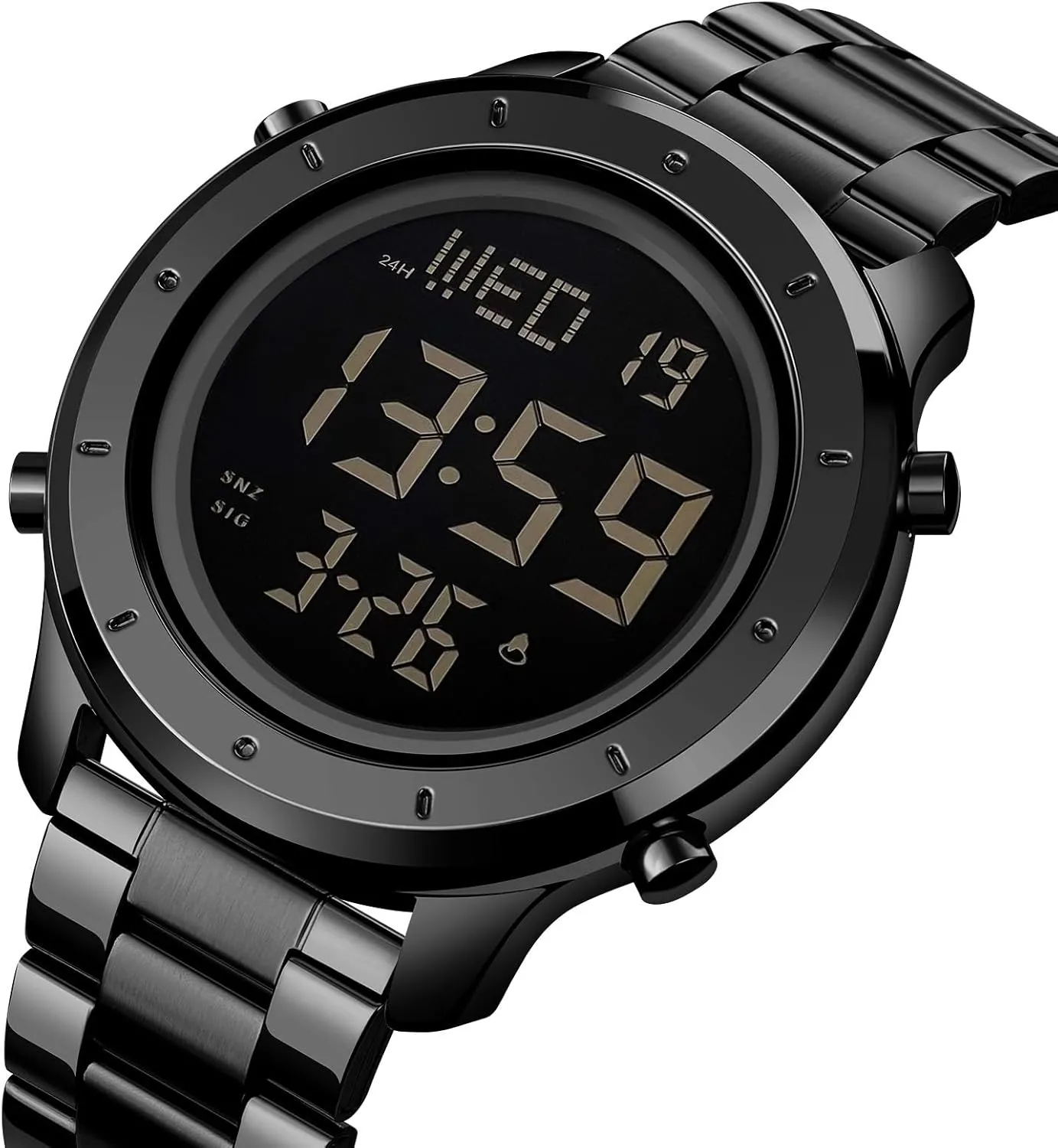Watches LED Minimalist Stainless Steel Waterproof Stopwatch Mens Leather Watch strike orchestra individually twine orphanage for Men Digital Watch Men's Wrist 