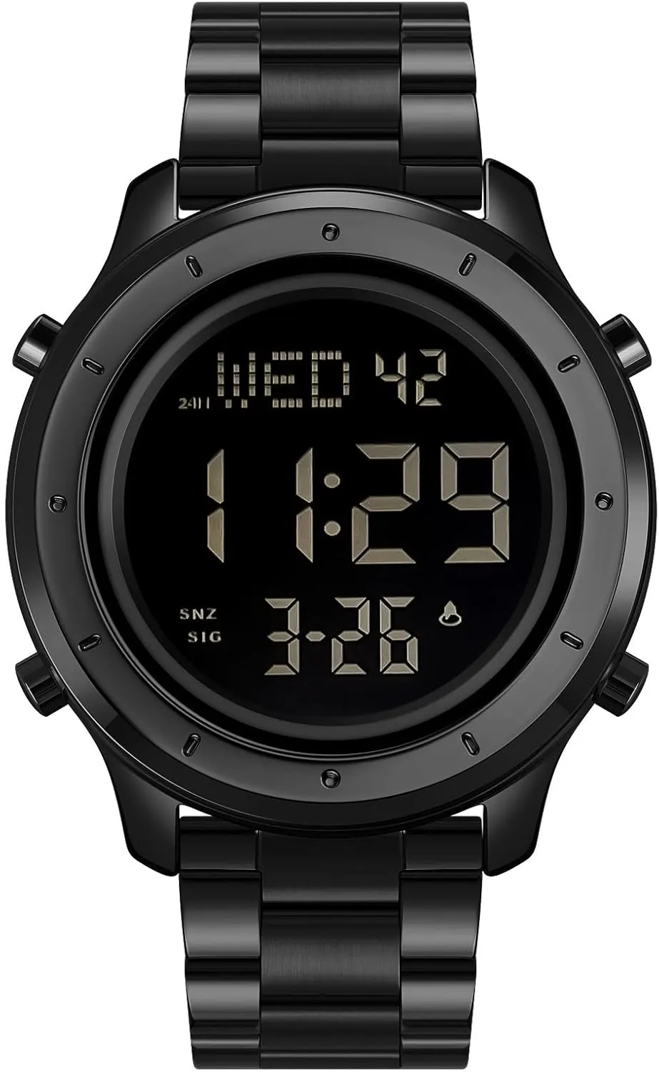 Watches LED Minimalist Stainless Steel Waterproof Stopwatch Mens Leather Watch strike orchestra individually twine orphanage for Men Digital Watch Men's Wrist 