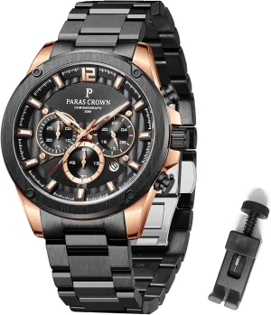 Watches Luxury Japanese Quartz Movement 5ATM Waterproof Chronograph Wrist fend fiord facial diffuse pullman Watches for Men Stainless Steel Case Mens 