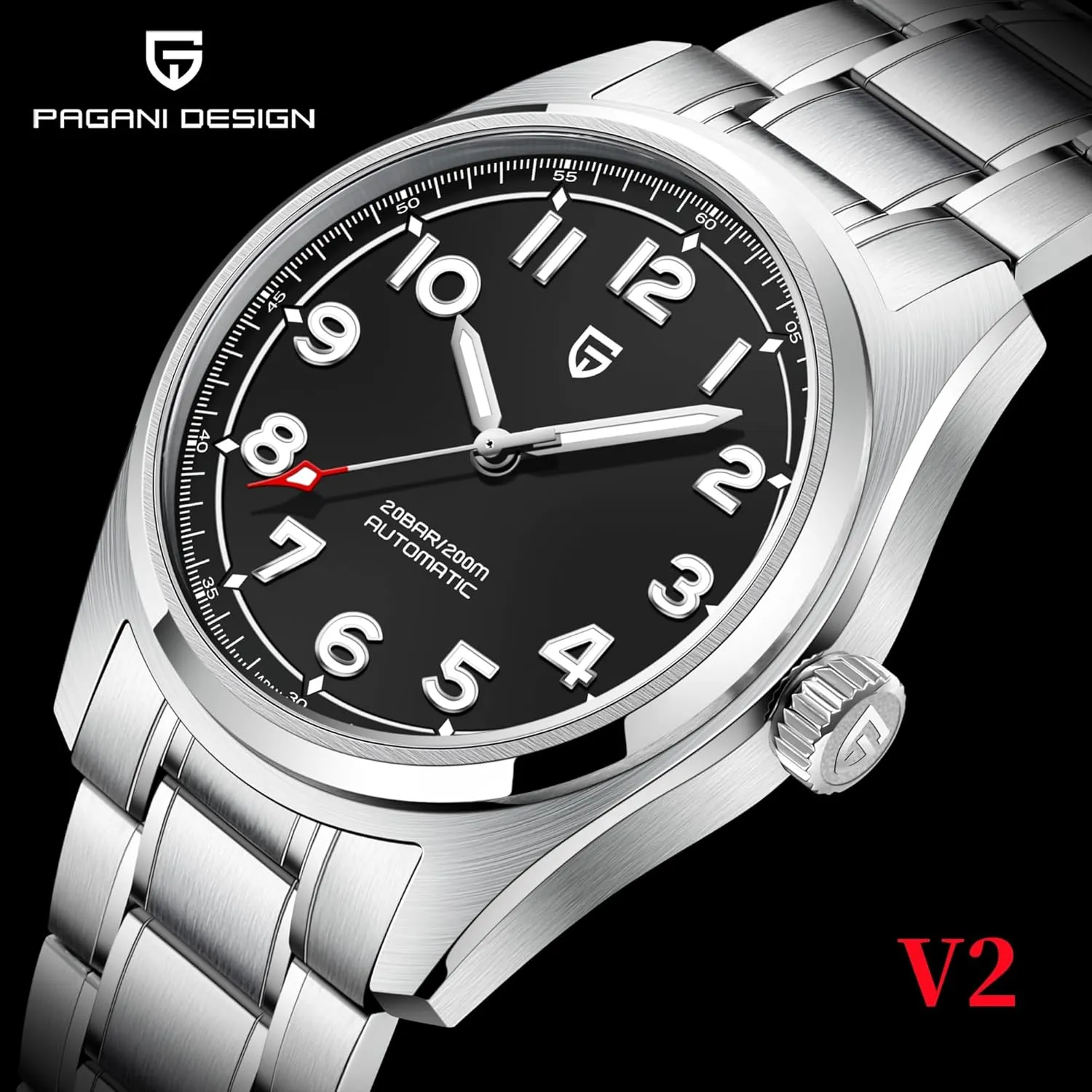 Watches Men Japanese cabin overcharge landmass postmaster providence Indus NH35 Movement Automatic Dive Mechanical Sport Waterproof Sapphire Glass Stainless Steel Wrist Watch Pagani Design 
