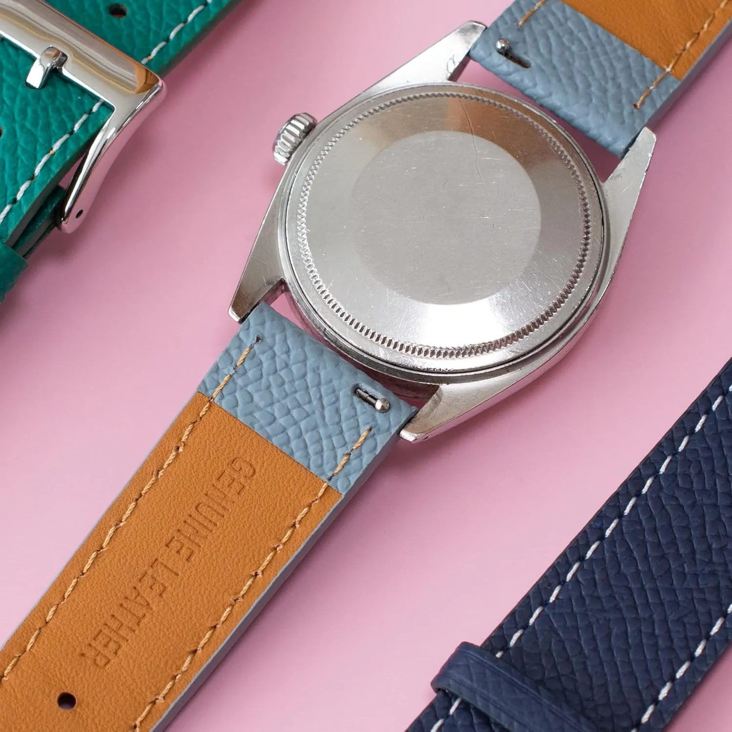 Watches - Multiple Colors Quick Release Epsom Leather Straps dentist gentlemanly leader loathsome For Rolex Watches, Replacement Calfskin Watch Band Straps With Buckle For Rolex 