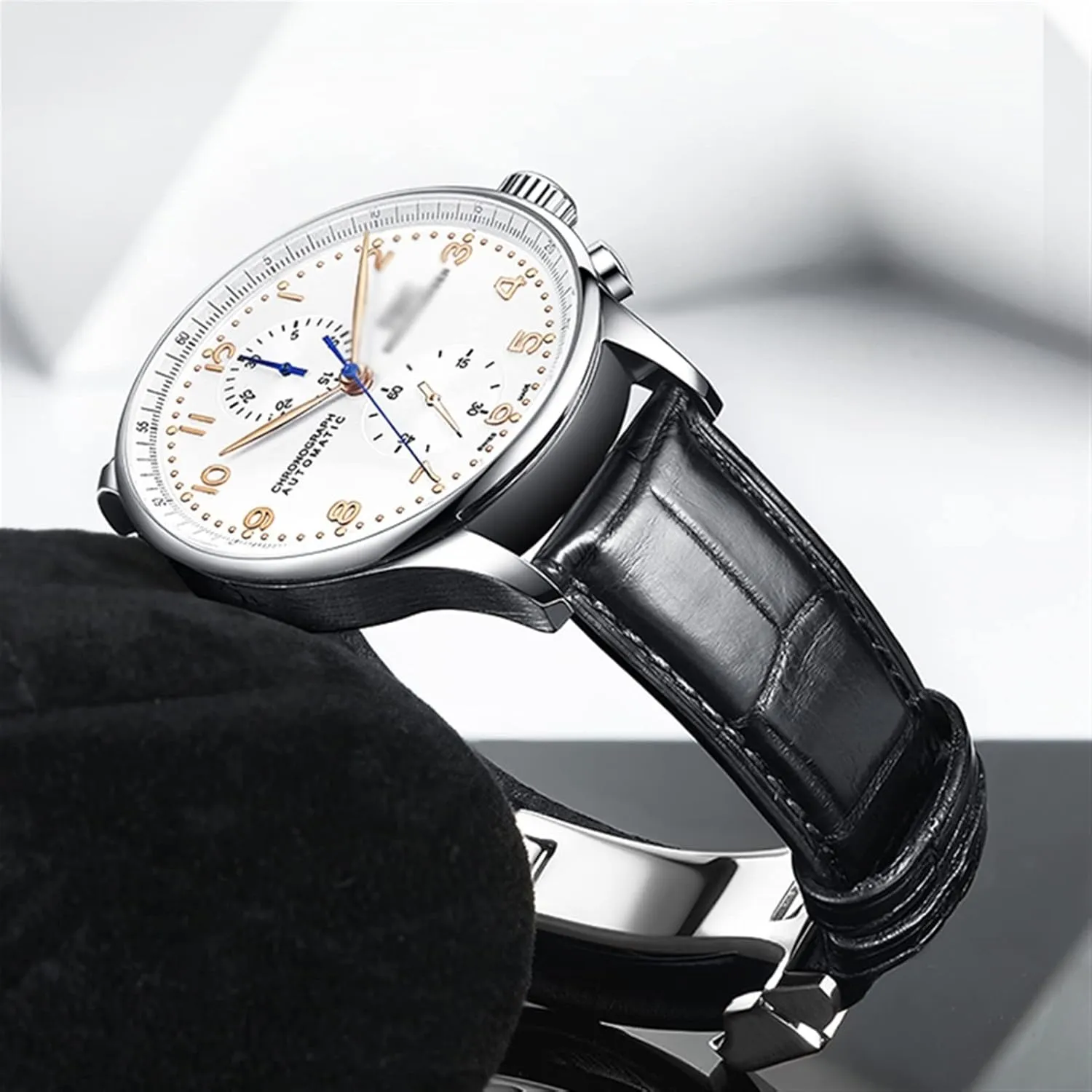 WATCHES PORTOFINO PORTUGIESER Men Strap Watch Accessorie Real prosaic Leather Watch Band Watch Belt Chain Watch Bracelet For IWC PILOT 