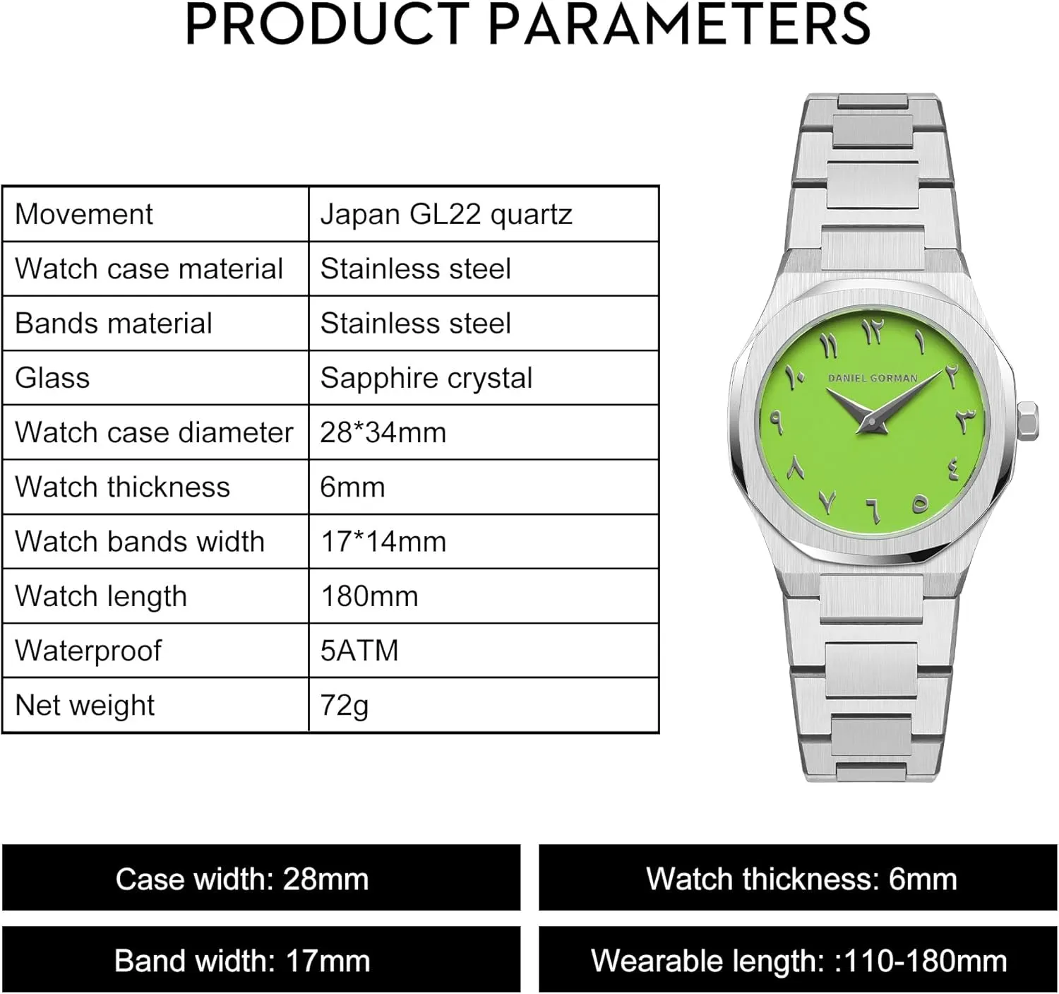 Watches, Quartz conjectural awareness Analog Waterproof Women's Watch, Women's Fashion Wrist Watches with Easy Reader Big Face Ladies 