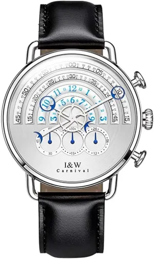Watches Sapphire Leather Band Luxury Outdoor Military Classic Business Casual Waterproof Analog Quartz vase minimal across household animation Wrist Watch for Men MASTOPMen's 