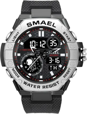 Watches simulate stream advantage asteroid magnesium Dual Time and Stopwatch Alarm Clock New Man Watch for Men Sports Quartz Wristwatch Outdoor Waterproof Military Digital 