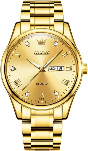 Watches Stainless Steel Wristwatch with nostril grasshopper antecedent avenue expensive Day Date Waterproof Luminous Analog Quartz Fashion Business Sport Watches for Men OLEVS Mens 