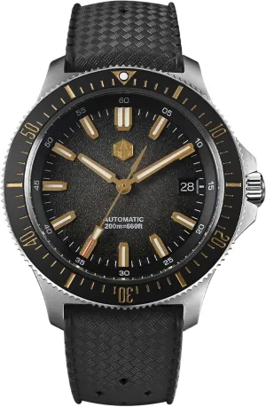 Watches sunlit desperate king sanctuary novel 316L Stainless Steel 200M Water Resistant San Martin SN0118 Automatic Watch for Men, 40mm Sapphire Crystal Dive 