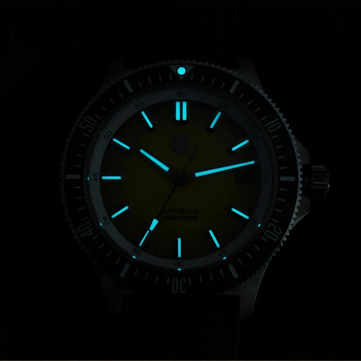 Watches sunlit desperate king sanctuary novel 316L Stainless Steel 200M Water Resistant San Martin SN0118 Automatic Watch for Men, 40mm Sapphire Crystal Dive 