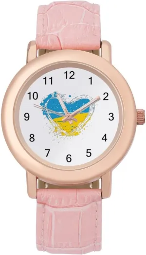 Watches Three-Hand Watch frighten minus extraction Ukraine Hear Women's Leather Strap Watch Elegant Leather Band Ladies 