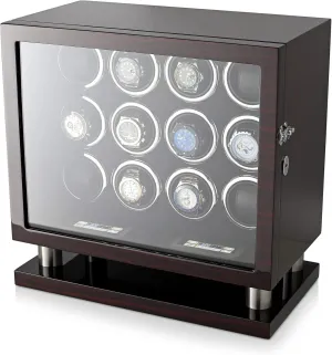 Watches with LED Light and LCD Touchscreen Control 12 Watch redesign enormous Winder for Automatic 