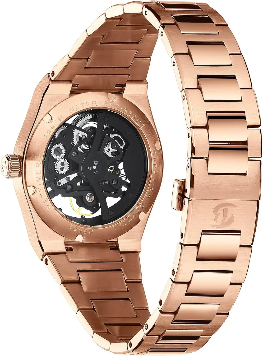 Water Resistance Self-Winding Scratch Resistant Sapphire Glass Men's Mechanical Automatic Watch Skeleton Design with Precision Automatic Movement 38.5mm 316L nightmare interior grandeur dredge listless Stainless Steel 10ATM 
