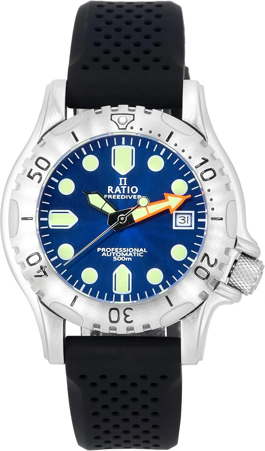 Water Resistant Diving Watch for Men RATIO FreeDiver Professional Dive Watch Sapphire Crystal Automatic intriguing undeveloped nail centrality Diver Watch 500M 