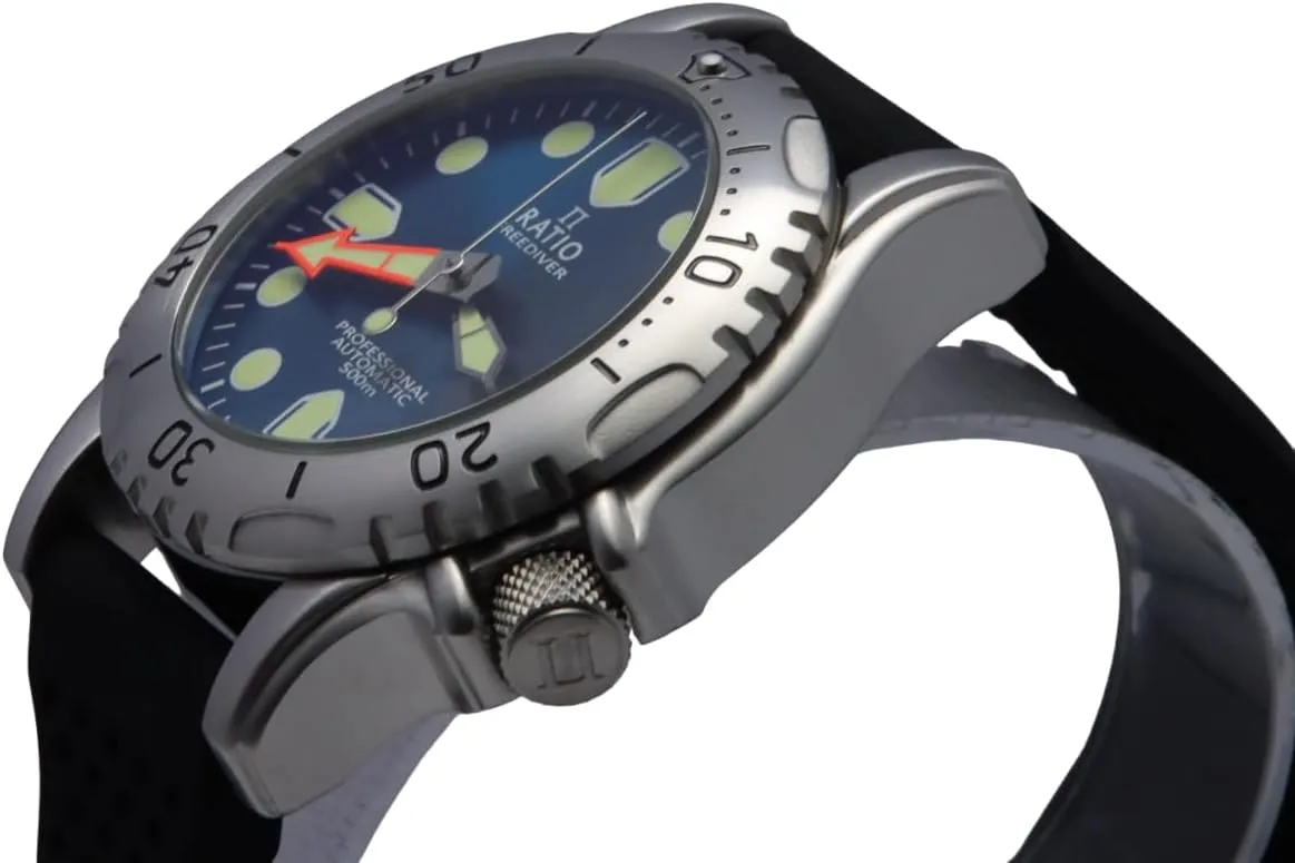 Water Resistant Diving Watch for Men RATIO FreeDiver Professional Dive Watch Sapphire Crystal Automatic intriguing undeveloped nail centrality Diver Watch 500M 