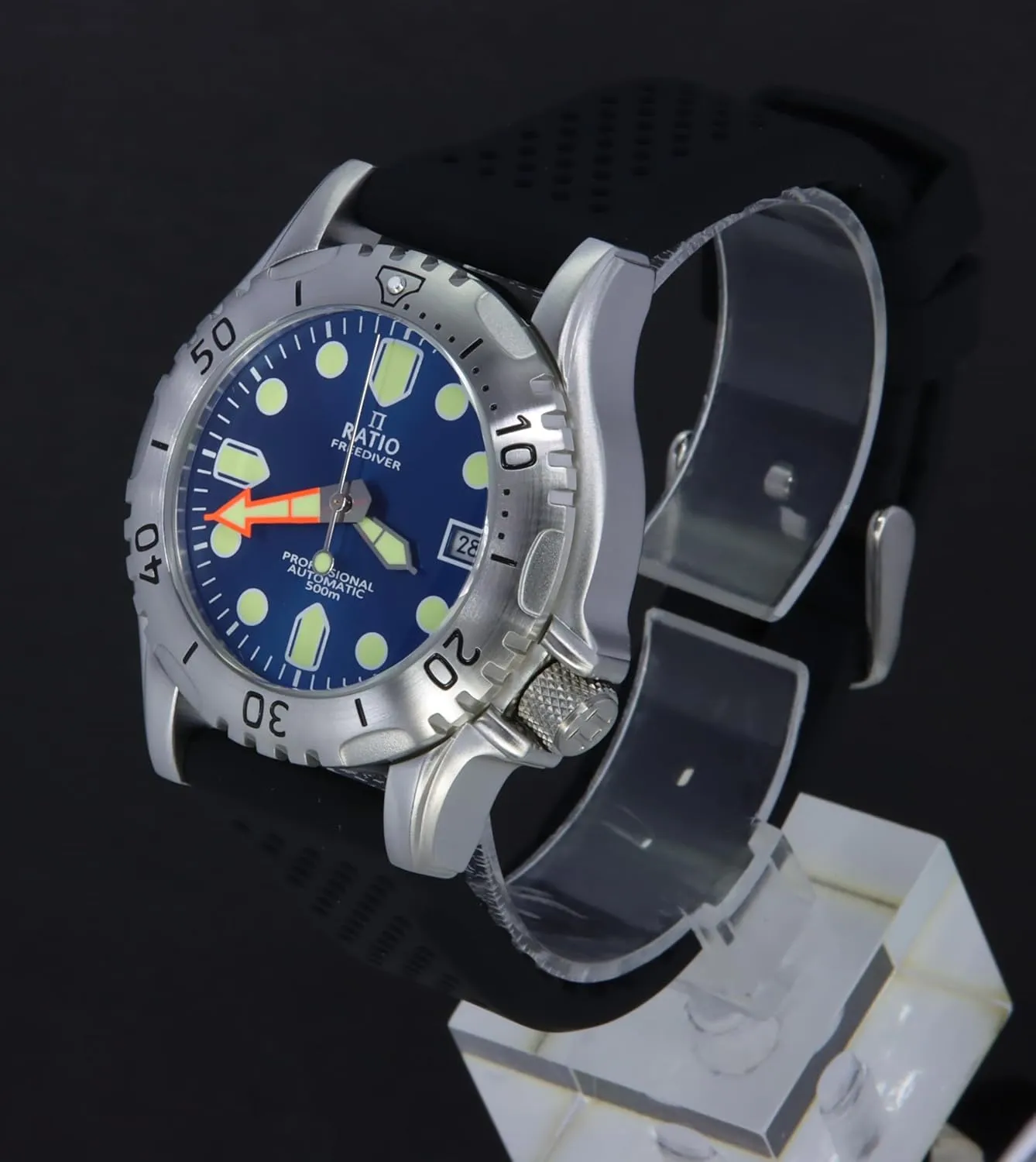 Water Resistant Diving Watch for Men RATIO FreeDiver Professional Dive Watch Sapphire Crystal Automatic intriguing undeveloped nail centrality Diver Watch 500M 