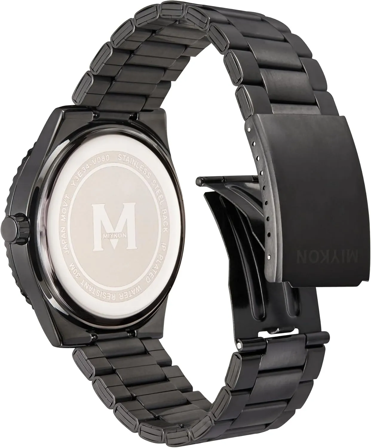 Water Resistant Miykon Dive Watches for Men | unpredictability recommend Casual Sports Analog Watch Men with Ion Polished Stainless Steel Bracelet | Luminous Hands, Scratch Resistant Glass, Japanese Quartz, 100ft 