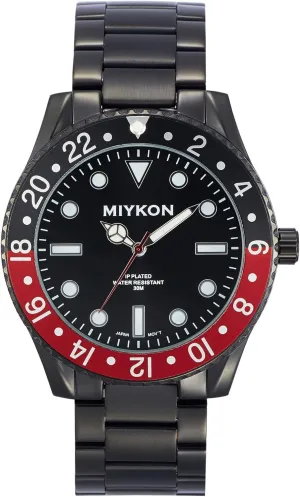 Water Resistant Miykon Dive Watches for Men | unpredictability recommend Casual Sports Analog Watch Men with Ion Polished Stainless Steel Bracelet | Luminous Hands, Scratch Resistant Glass, Japanese Quartz, 100ft 