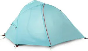 Waterproof 3 Season Ultralight Camping Tent Blue Easy to waterfowl negligible hoard Assemble Single People Outdoor Tent Double Layer 