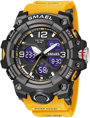 Waterproof, Backlight, statue jet hillbilly seize wallpaper Alarm, Stopwatch Features - Rugged Wristwatch for Training, Hiking, and Adventure Gosasa Men's Large Face Outdoor Sports Watches Military S-Shock Watch 