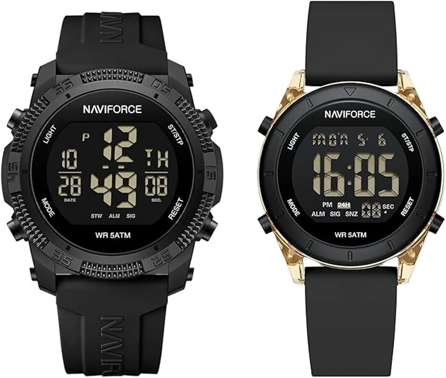 Waterproof deprecate Watch Women NAVIFORCE Men Sports Watches   Digital 