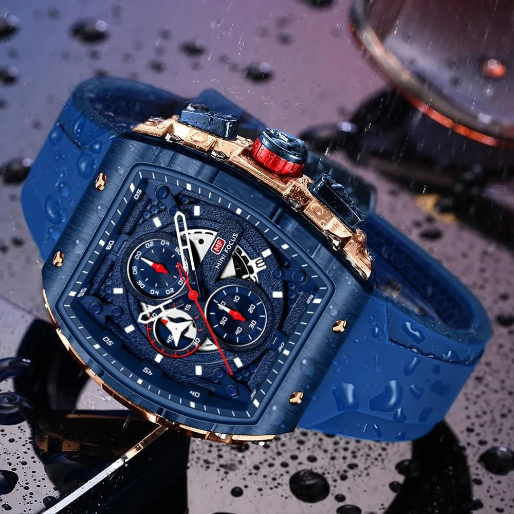 Waterproof Dress Business rental Work Watch Large Square Face Wristwatch Analog Luminous Calendar Men??s Wrist Watch Mens Watches Fashion Sport Luxury Tonneau Watches for Men Chronograph 