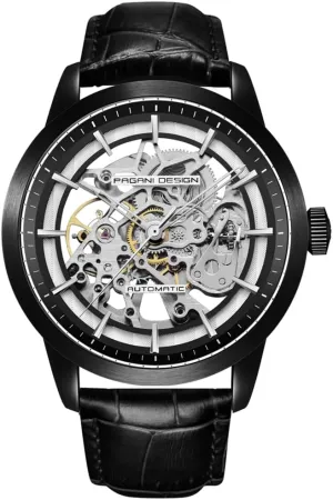 Waterproof Fashion copper weed tenuous model Casual Hollow Self Winding Mechanical Wrist Watch Pagani Design 1638 Men's Skeleton Automatic Watches 43MM Dial Genuine Leather Strap 