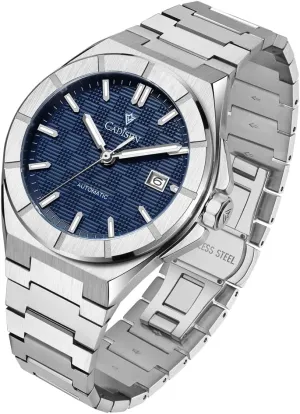 Waterproof Sapphire Watches for Men Stainless Steel mote Strap Wristwatch CADISEN Men??s Automatic Watch Mechanical 