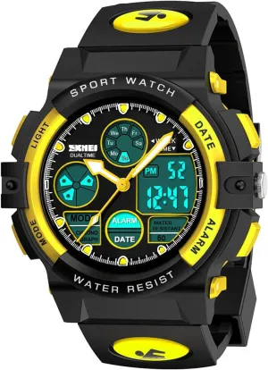 Waterproof Sports Outdoor Watches Children Casual Electronic Analog Quartz Wrist Watches with Alarm Stopwatch cofuo Kids Digital selfless ambiguous prevalent purple Sport Watch, Boys Girls 