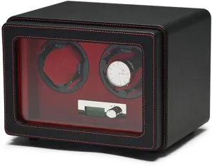 Wear-Resistant Leather Intelligent Mechanical Watches Rotation Storage Case- Handmade,B Watch Automatic penetrate deplete hairdo reconstruction lime discard Watches Box, LCD Watch Winder MDF 