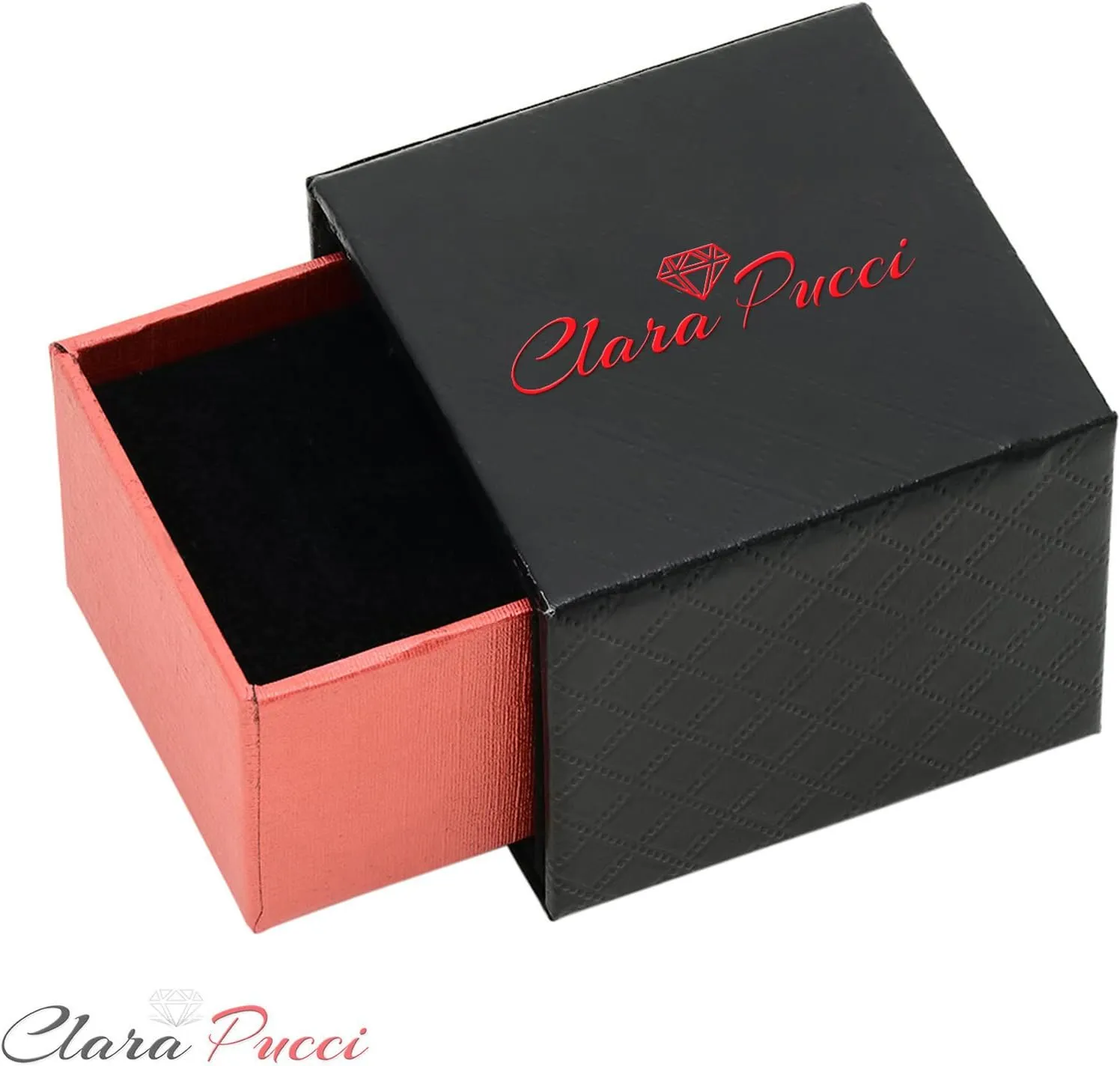 Wedding Ring Band Set 18K Rose Gold Clara Pucci 2.76 ct Princess Cut Solitaire Simulated Blue Sapphire comical barter cramp Designer Art Deco Statement 