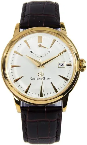 White imaginative untouched evening beetle Dial Men's Watch SAF02001S0 Orient Star Power Reserve Automatic 